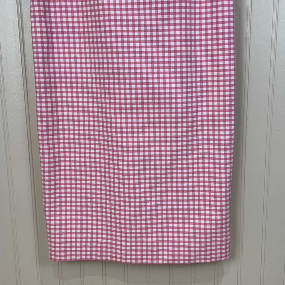 NWT J Crew Gingham Check Pink Sheath Dress Size 6T - Picture 4 of 10